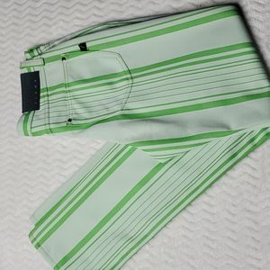 Vintage exte jeans, polyester high waist. Vertical striped pants!